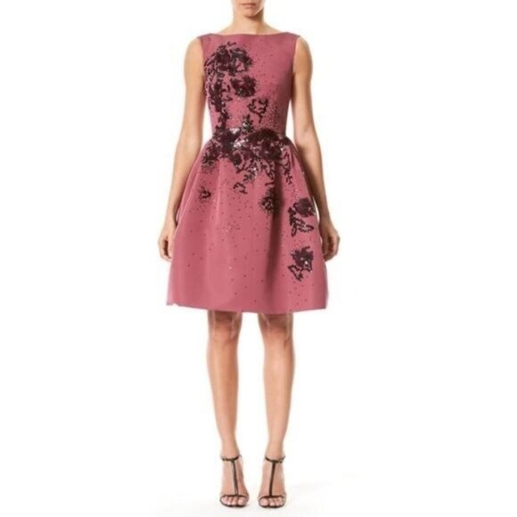 Carolina Herrera Embroidered dress size 4 New - Picture 3 of 14